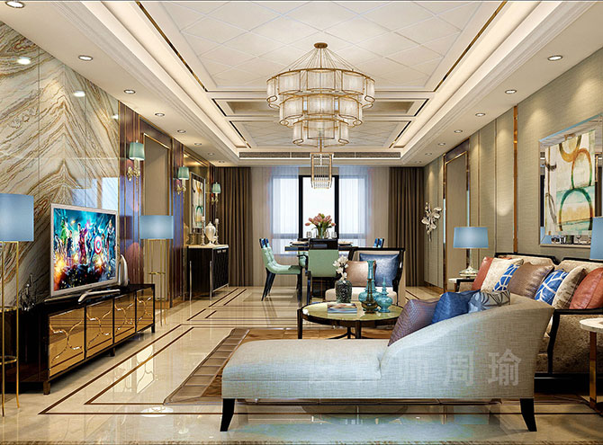 欧美大屌操亞洲美女世纪江尚三室两厅168平装修设计效果欣赏